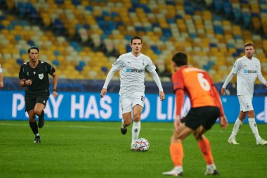 KYIV, UKRAINE - NOVEMBER 3, 2020: Florian Christian Neuhaus UEFA Şampiyonlar Ligi B Grubu FC Shakhtar - Borussia Monchengladbac