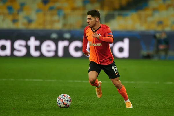 KYIV, UKRAINE - 3 Kasım 2020 UEFA Şampiyonlar Ligi B Grubu FC Shakhtar-Borussia Monchengladbac futbol karşılaşmasında Süleyman Malikânesi