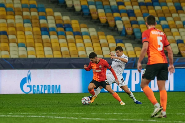 KYIV, UKRAINE - 3 Kasım 2020 UEFA Şampiyonlar Ligi B Grubu FC Shakhtar-Borussia Monchengladbac futbol karşılaşmasında Süleyman Malikânesi