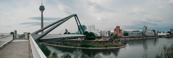 Allemagne Duesseldorf Août 2020 Medienhafen Paysage Urbain Düsseldorf Avec Vue — Photo