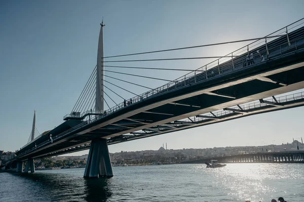 Istanbul Turquie Août 2019 Pont Métro Halic Corne Station Métro — Photo