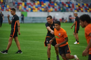 ALMANY, DUESSELDORF - 16 Ağustos 2020: Dario Srna, Shakhtar Donetsk 'in koçu