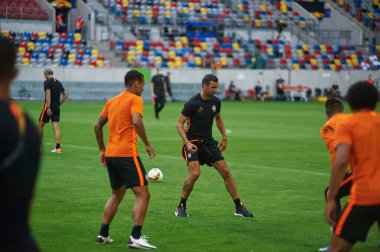 ALMANY, DUESSELDORF - 16 Ağustos 2020: Dario Srna, Shakhtar Donetsk 'in koçu