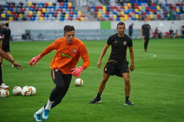 ALMANY, DUESSELDORF - 16 Ağustos 2020: Dario Srna, Shakhtar Donetsk 'in koçu