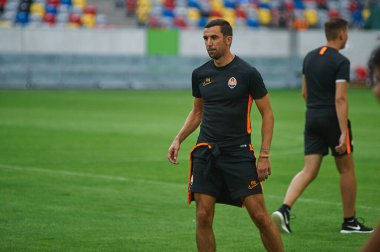 ALMANY, DUESSELDORF - 16 Ağustos 2020: Dario Srna, Shakhtar Donetsk 'in koçu