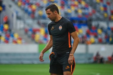 ALMANY, DUESSELDORF - 16 Ağustos 2020: Dario Srna, Shakhtar Donetsk 'in koçu