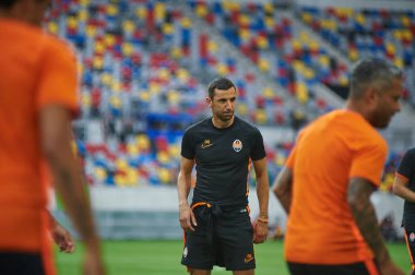 ALMANY, DUESSELDORF - 16 Ağustos 2020: Dario Srna, Shakhtar Donetsk 'in koçu