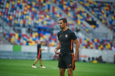 ALMANY, DUESSELDORF - 16 Ağustos 2020: Dario Srna, Shakhtar Donetsk 'in koçu