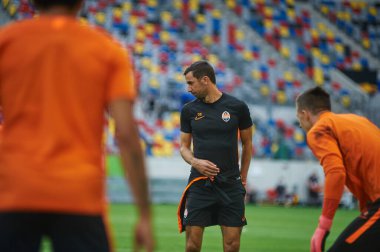 ALMANY, DUESSELDORF - 16 Ağustos 2020: Dario Srna, Shakhtar Donetsk 'in koçu