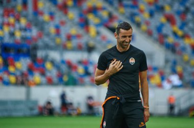 ALMANY, DUESSELDORF - 16 Ağustos 2020: Dario Srna, Shakhtar Donetsk 'in koçu
