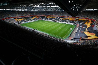 ALMANY, DUESSELDORF - 16 Ağustos 2020: Düsseldorf 'taki Esprit Arena spor kompleksi. Fortuna Futbol Stadyumu