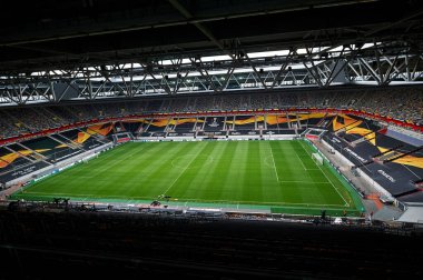 ALMANY, DUESSELDORF - 16 Ağustos 2020: Düsseldorf 'taki Esprit Arena spor kompleksi. Fortuna Futbol Stadyumu
