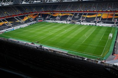 ALMANY, DUESSELDORF - 16 Ağustos 2020: Düsseldorf 'taki Esprit Arena spor kompleksi. Fortuna Futbol Stadyumu