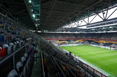 ALMANY, DUESSELDORF - 16 Ağustos 2020: Düsseldorf 'taki Esprit Arena spor kompleksi. Fortuna Futbol Stadyumu