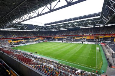 ALMANY, DUESSELDORF - 16 Ağustos 2020: Düsseldorf 'taki Esprit Arena spor kompleksi. Fortuna Futbol Stadyumu