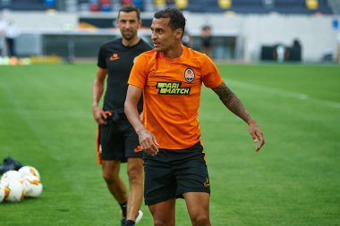 ALMANY, DUESSELDORF - 16 AĞUSTOS 2020: Fotoğraf: Alan Patrik 'in FC Shakhtar Donetsk' in ön eleme eğitimi sırasında çekilmiş.