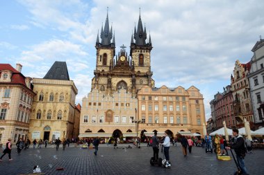 Prag, Çek Cumhuriyeti - 28 Eylül 2015: Prag. Çek Cumhuriyeti 'nin başkenti