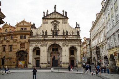 Prag, Çek Cumhuriyeti - 15 Eylül 2015::: St. Salvatora Katedrali