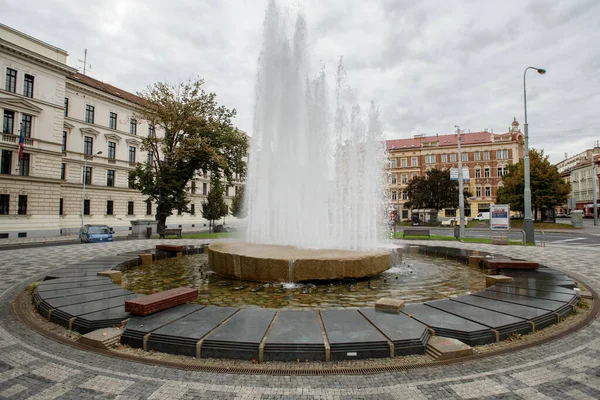 Prag Tschechien September 2015 Ein Brunnen Prag Tschechische Republik — Stockfoto