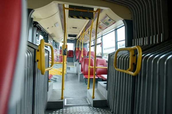 Prague Czechia September 2015 Tram Interier Prague Czechia Tram Popular — Stock Photo, Image