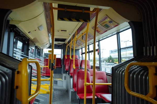 Prague Czechia September 2015 Tram Interier Prague Czechia Tram Popular — Stock Photo, Image