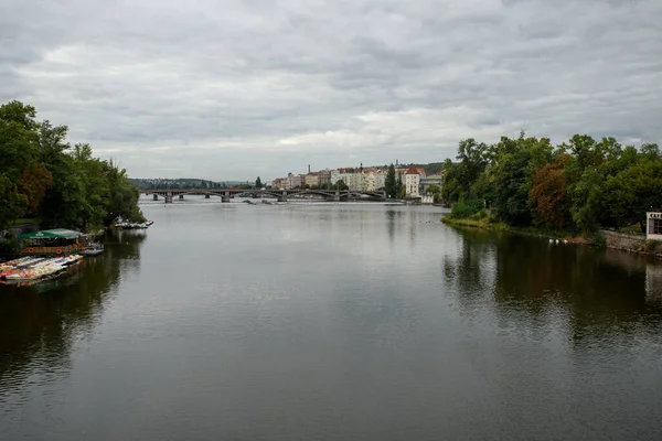Prag Çek Cumhuriyeti Eylül 2015 Vltava Nehri Prag Vltava Çek — Stok fotoğraf