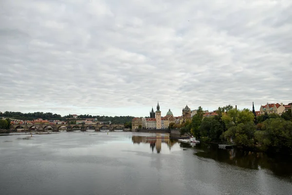 Prag Çek Cumhuriyeti Eylül 2015 Vltava Nehri Prag Vltava Çek — Stok fotoğraf