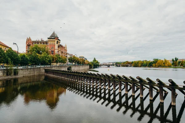Prag Çek Cumhuriyeti Eylül 2015 Vltava Nehri Prag Vltava Çek — Stok fotoğraf