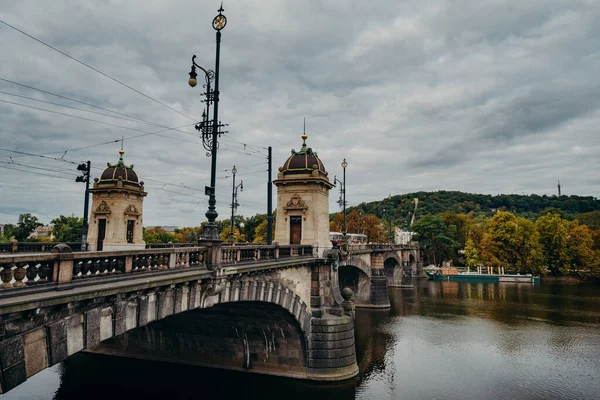 Prag Tschechien September 2015 Moldau Prag Legionsbrücke Die Meisten Legionen — Stockfoto
