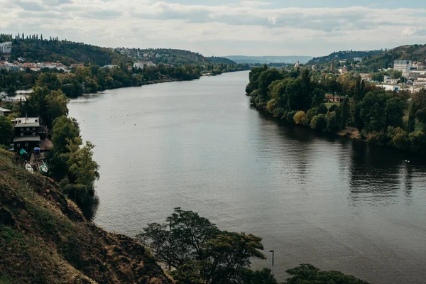 Prague República Checa Setembro 2015 Vysehrad Rio Vltava Praga Viajar — Fotografia de Stock