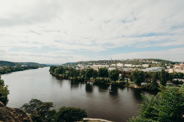 Prag Czech Cumhuriyet Eylül 2015 Vysehrad Prag Daki Vltava Nehri — Stok fotoğraf