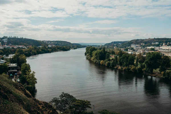 Prague República Checa Setembro 2015 Vysehrad Rio Vltava Praga Viajar — Fotografia de Stock