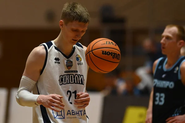 Kharkiv Ukrajina Června 2021 Basketbalový Zápas Ukrajinské Super Ligy Sokoly — Stock fotografie