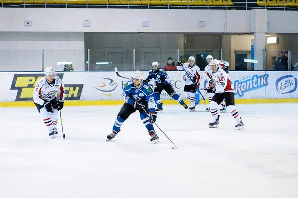 Kharkiv Ucrania Diciembre 2019 Partido Liga Hockey Ucraniana Dinamo Kharkiv — Foto de Stock