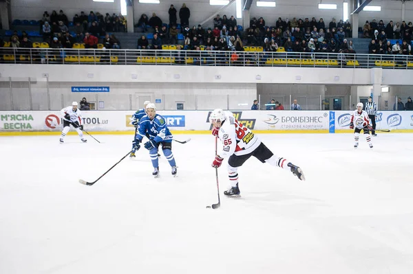 Kharkiv Ukraine December 2019 Matchen Ukrainska Hockeyligan Dinamo Kharkiv Donbass — Stockfoto