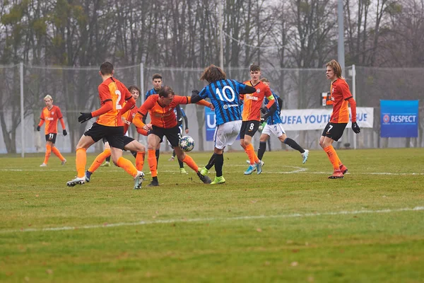 Kharkiv Ukraine 2019年12月11日 Alessandro Cortinovis U19 Uefaリーグチャンピオンのシャフタールとの対戦 Atalanta Metalist Arena — ストック写真