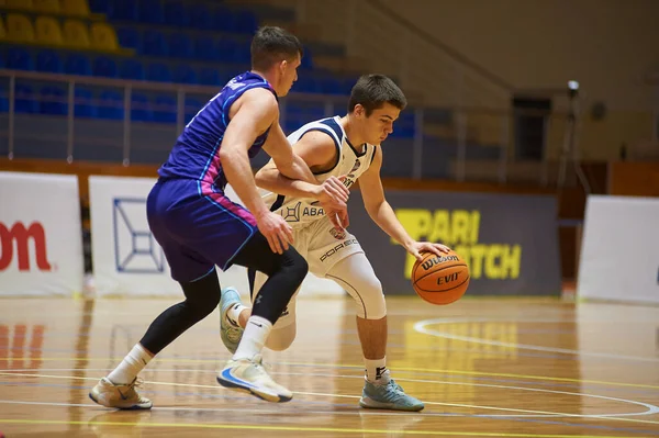 Kharkiv Ucrania Enero 2021 Partido Baloncesto Superliga Ucraniana Sokoly Mykolayiv — Foto de Stock