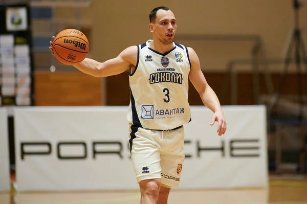 Kharkiv Ucrania Enero 2021 Partido Baloncesto Superliga Ucraniana Sokoly Mykolayiv — Foto de Stock