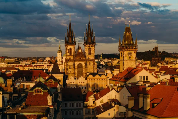 Prag Tschechien September 2015 Kirche Unserer Lieben Frau Tyn Und — Stockfoto