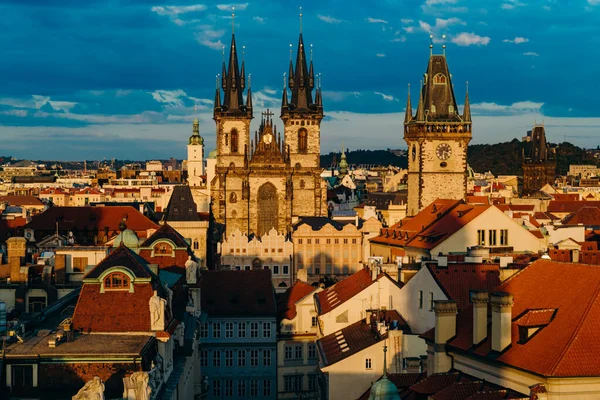 Prag Tschechien September 2015 Kirche Unserer Lieben Frau Tyn Und — Stockfoto