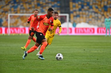 KYIV, UKRAINE - 21 Şubat 2021: Ukrayna Premiere Ligi FC Shakhtar - FC Ruh