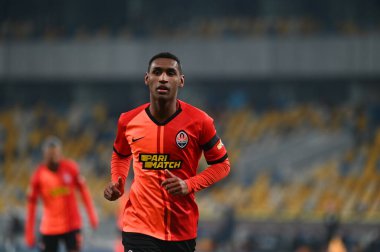 KYIV, UKRAINE - 21 Şubat 2021: Ukrayna Premiere Ligi FC Shakhtar - FC Ruh