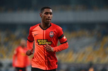 KYIV, UKRAINE - 21 Şubat 2021: Ukrayna Premiere Ligi FC Shakhtar - FC Ruh