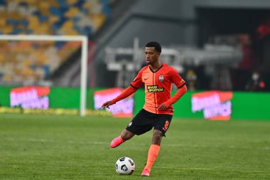 KYIV, UKRAINE - 21 Şubat 2021: Marcos Antonio Ukrayna Premiere Ligi FC Shakhtar - FC Ruh