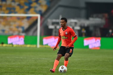 KYIV, UKRAINE - 21 Şubat 2021: Marcos Antonio Ukrayna Premiere Ligi FC Shakhtar - FC Ruh