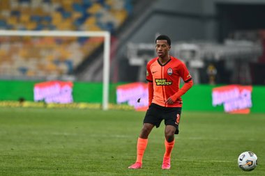 KYIV, UKRAINE - 21 Şubat 2021: Marcos Antonio Ukrayna Premiere Ligi FC Shakhtar - FC Ruh