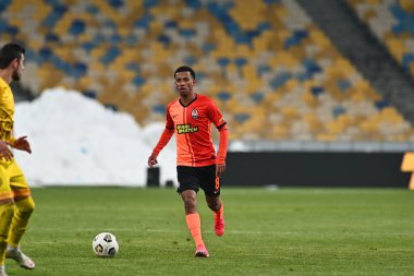 KYIV, UKRAINE - 21 Şubat 2021: Marcos Antonio Ukrayna Premiere Ligi FC Shakhtar - FC Ruh