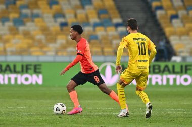 KYIV, UKRAINE - 21 Şubat 2021: Marcos Antonio Ukrayna Premiere Ligi FC Shakhtar - FC Ruh