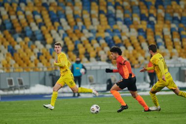 KYIV, UKRAINE - 21 Şubat 2021 Ukrayna Premiere Ligi FC Shakhtar - FC Ruh