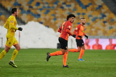 KYIV, UKRAINE - 21 Şubat 2021 Ukrayna Premiere Ligi FC Shakhtar - FC Ruh